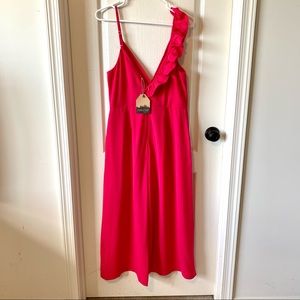 NWT MAIN STRIP Ruffled Shoulder Jumpsuit—SZ. Lg